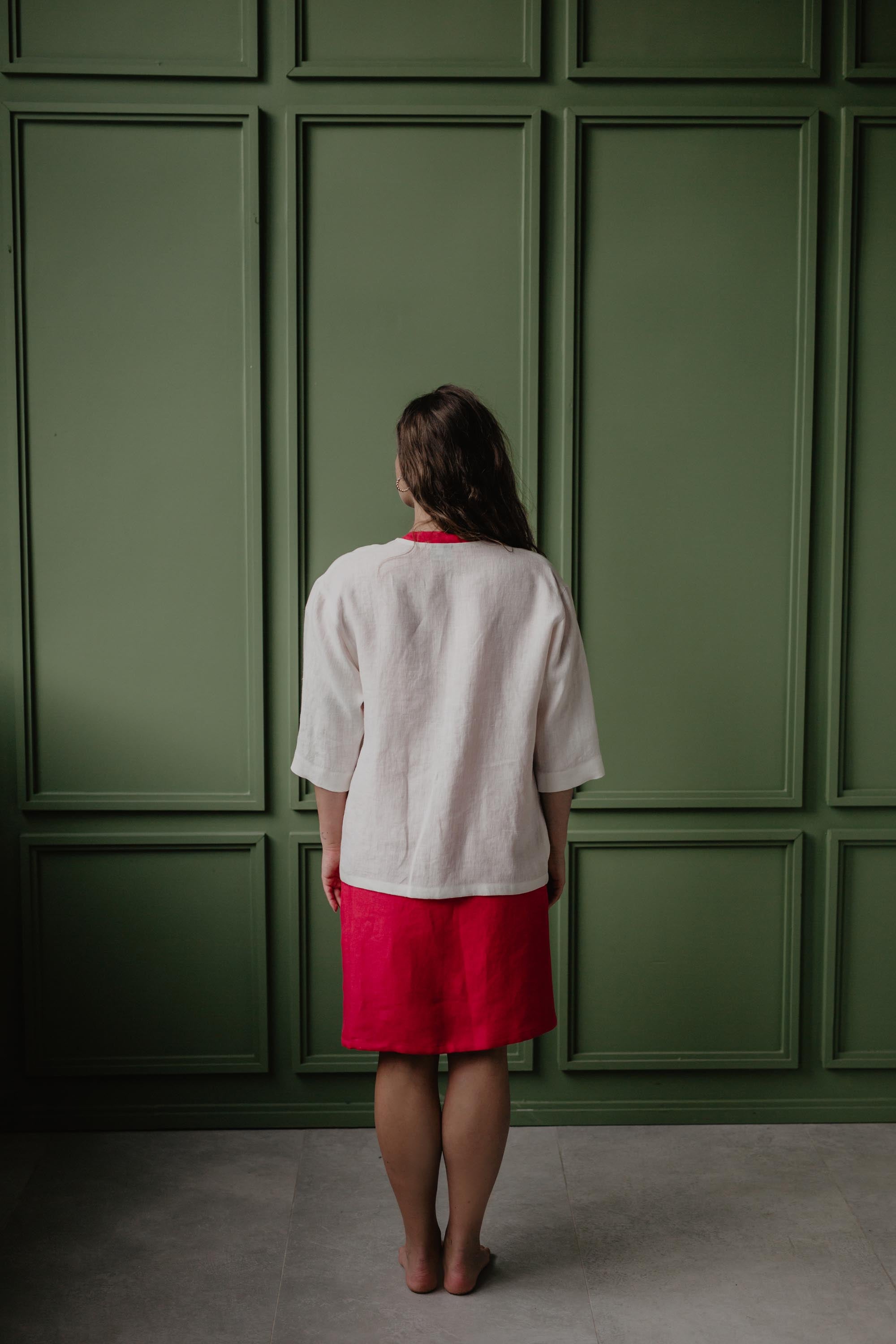 Übergroße Leinenjacke KYIV