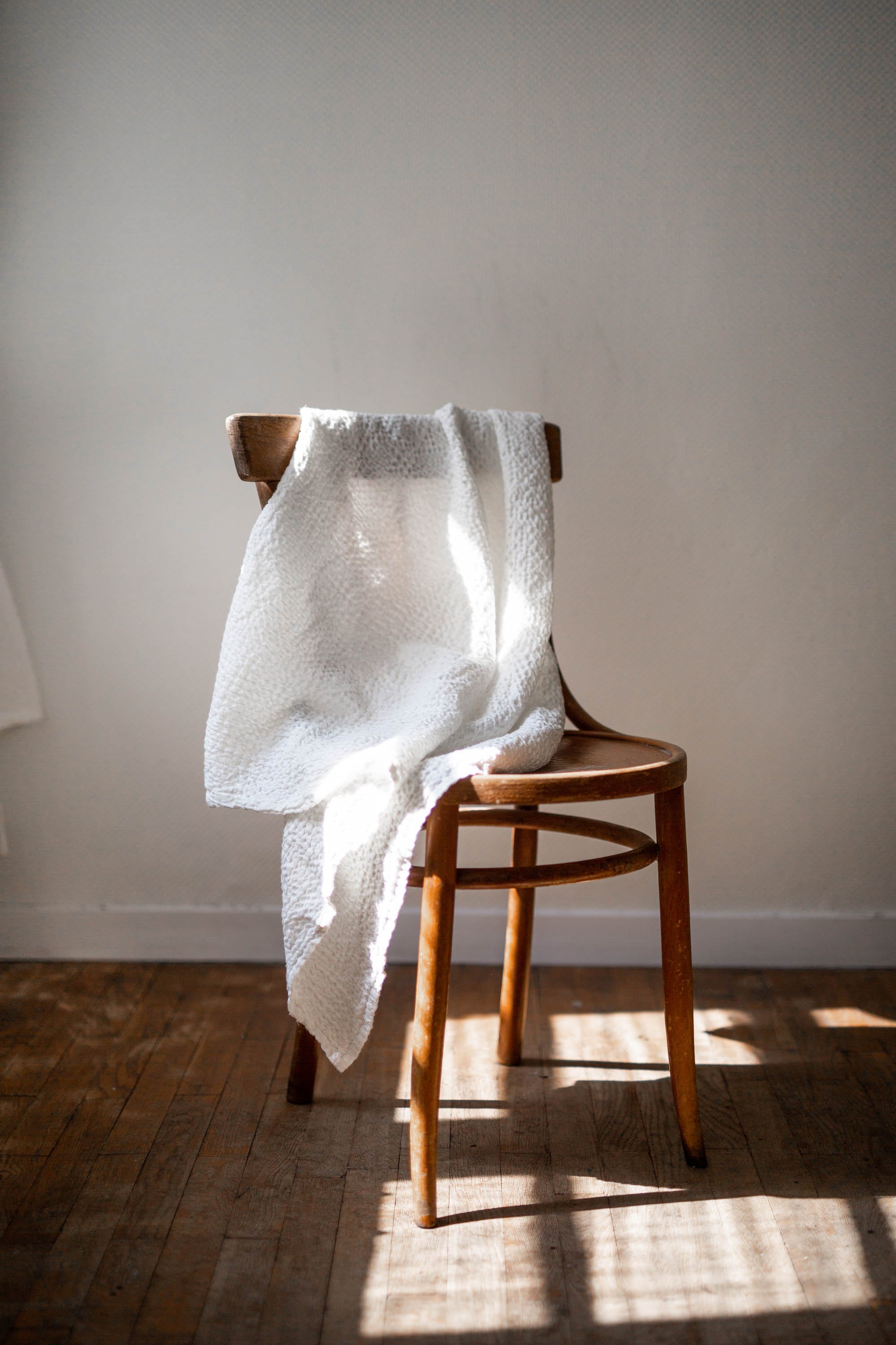 White Baby Waffle Blanket By AmourLinen