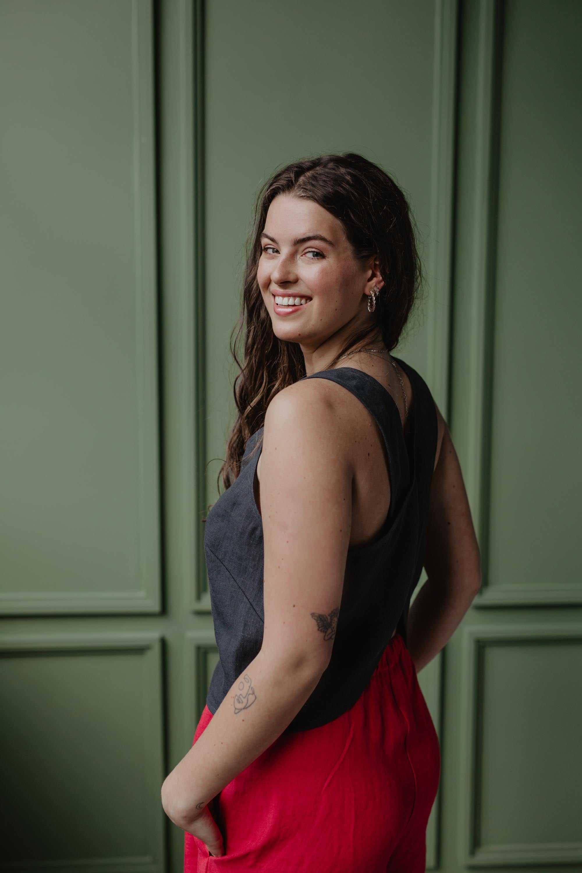 Leinenträgertop ELLA