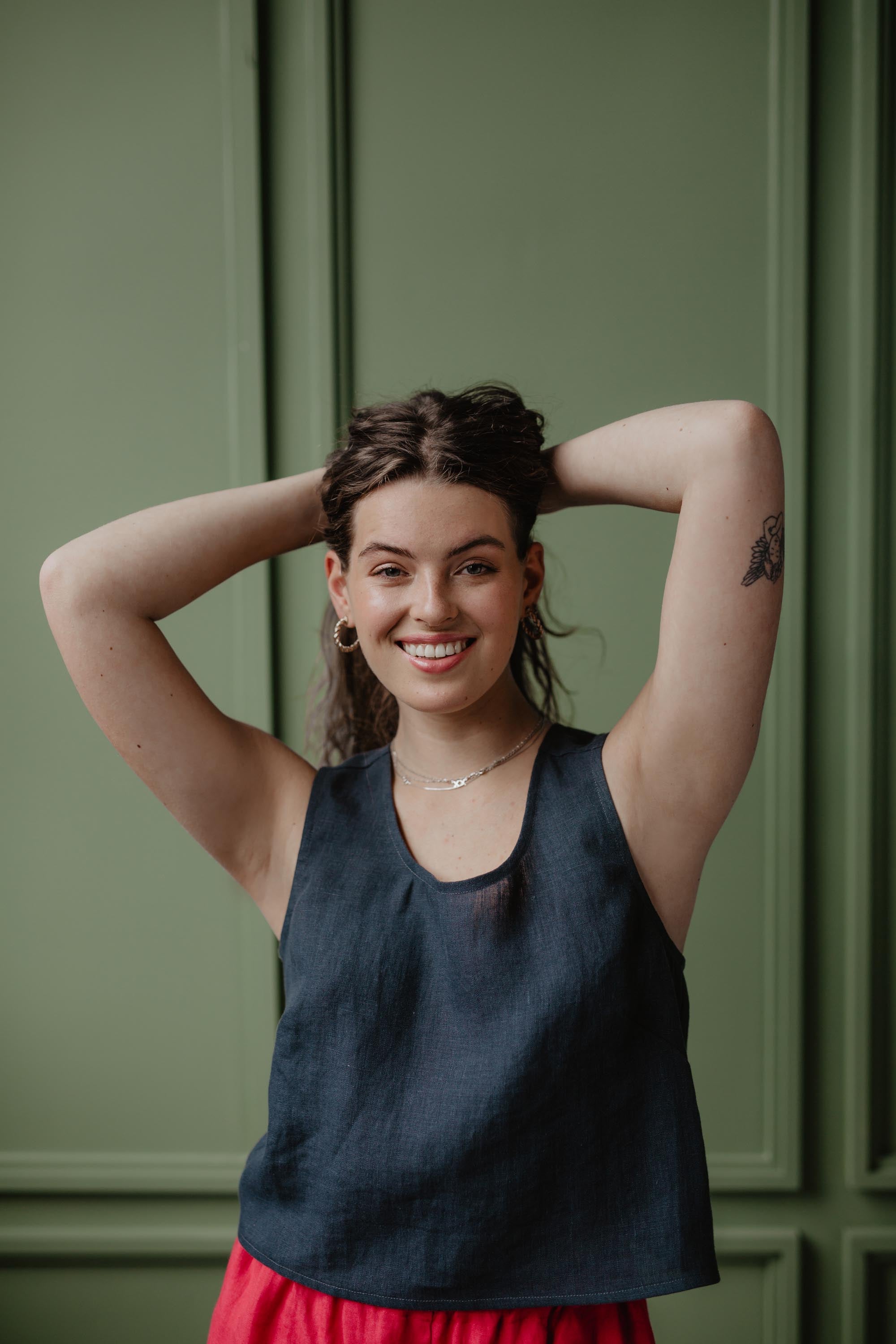 Leinenträgertop ELLA