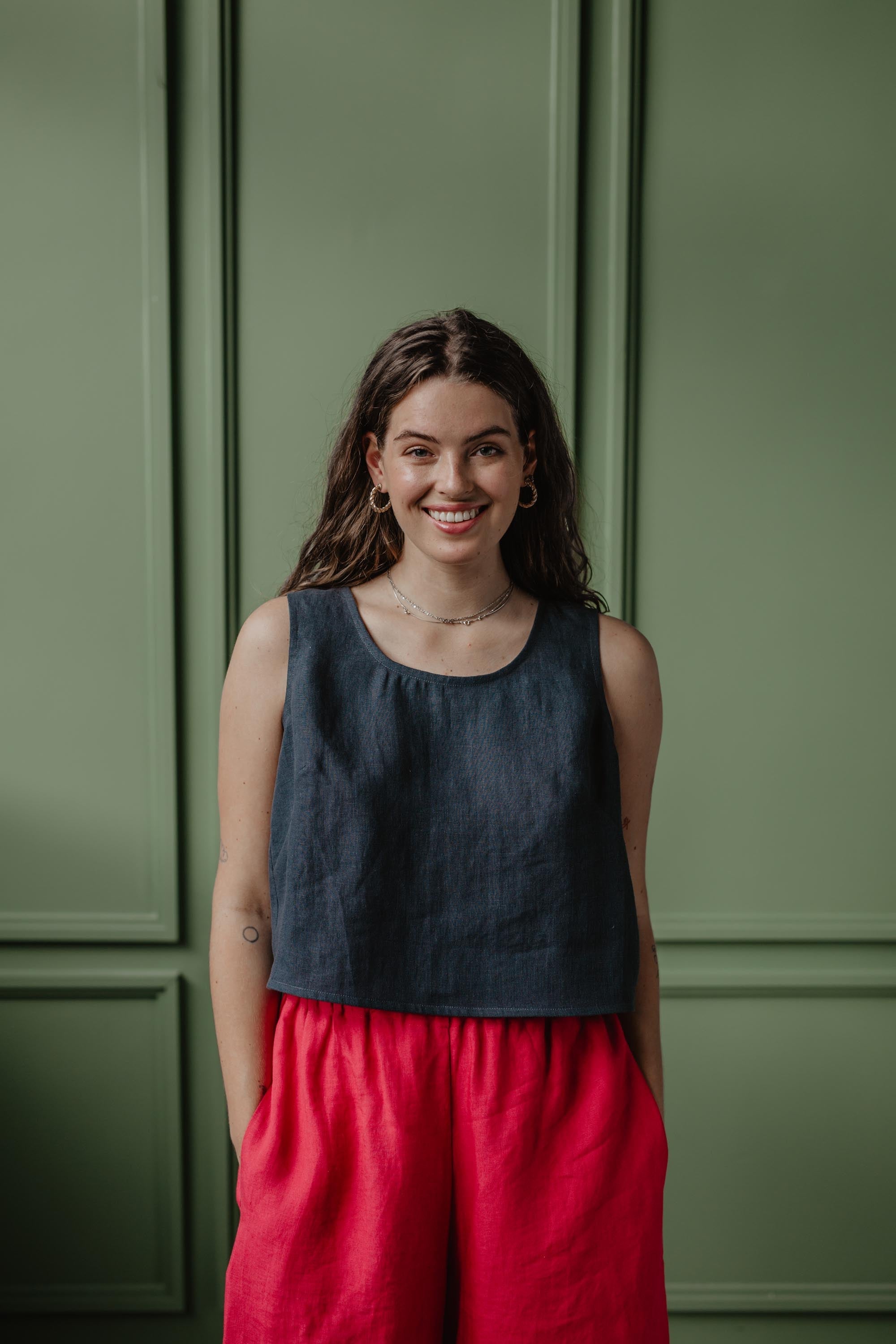 Leinenträgertop ELLA