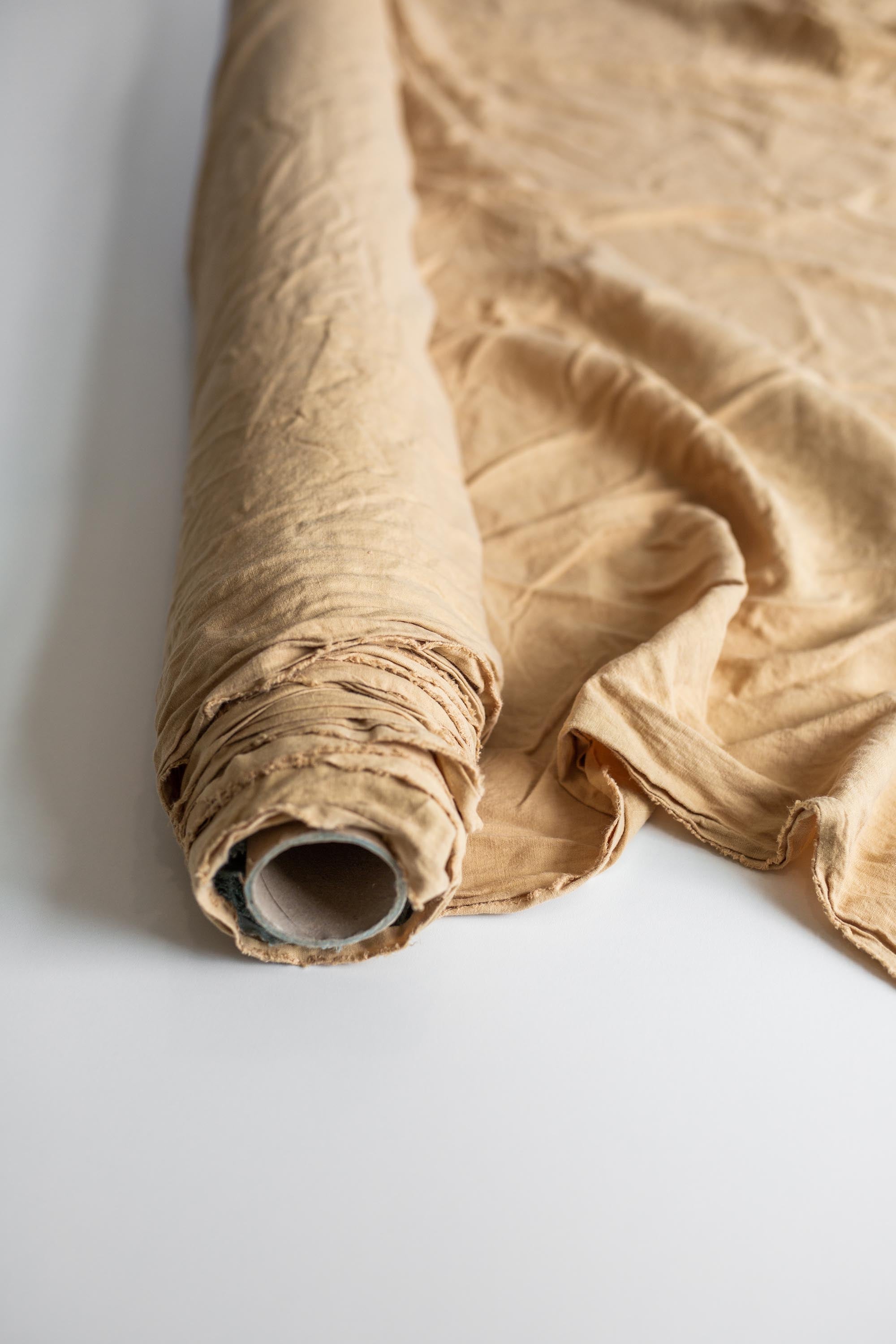 Leinenstoff in Senfgelb, 240 cm