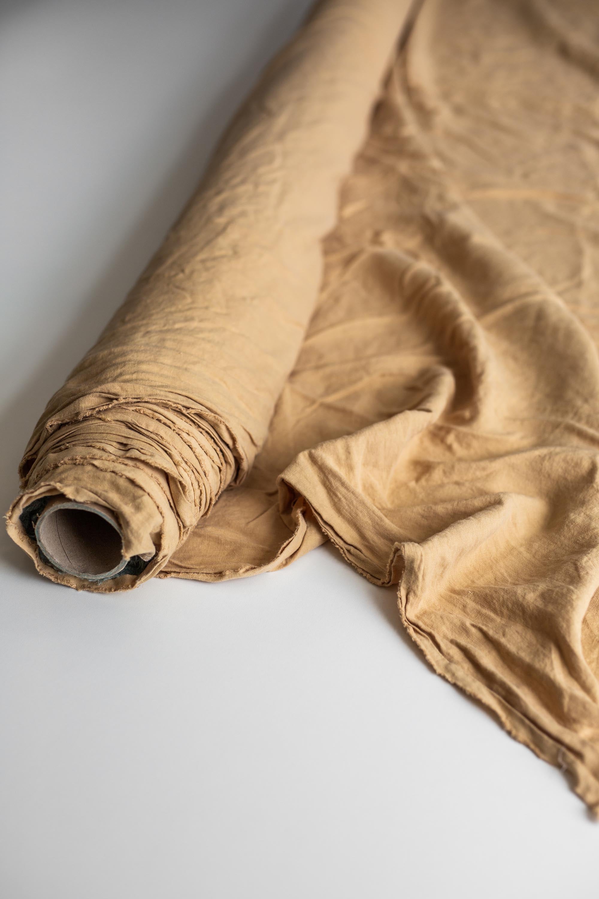 Leinenstoff in Senfgelb, 240 cm