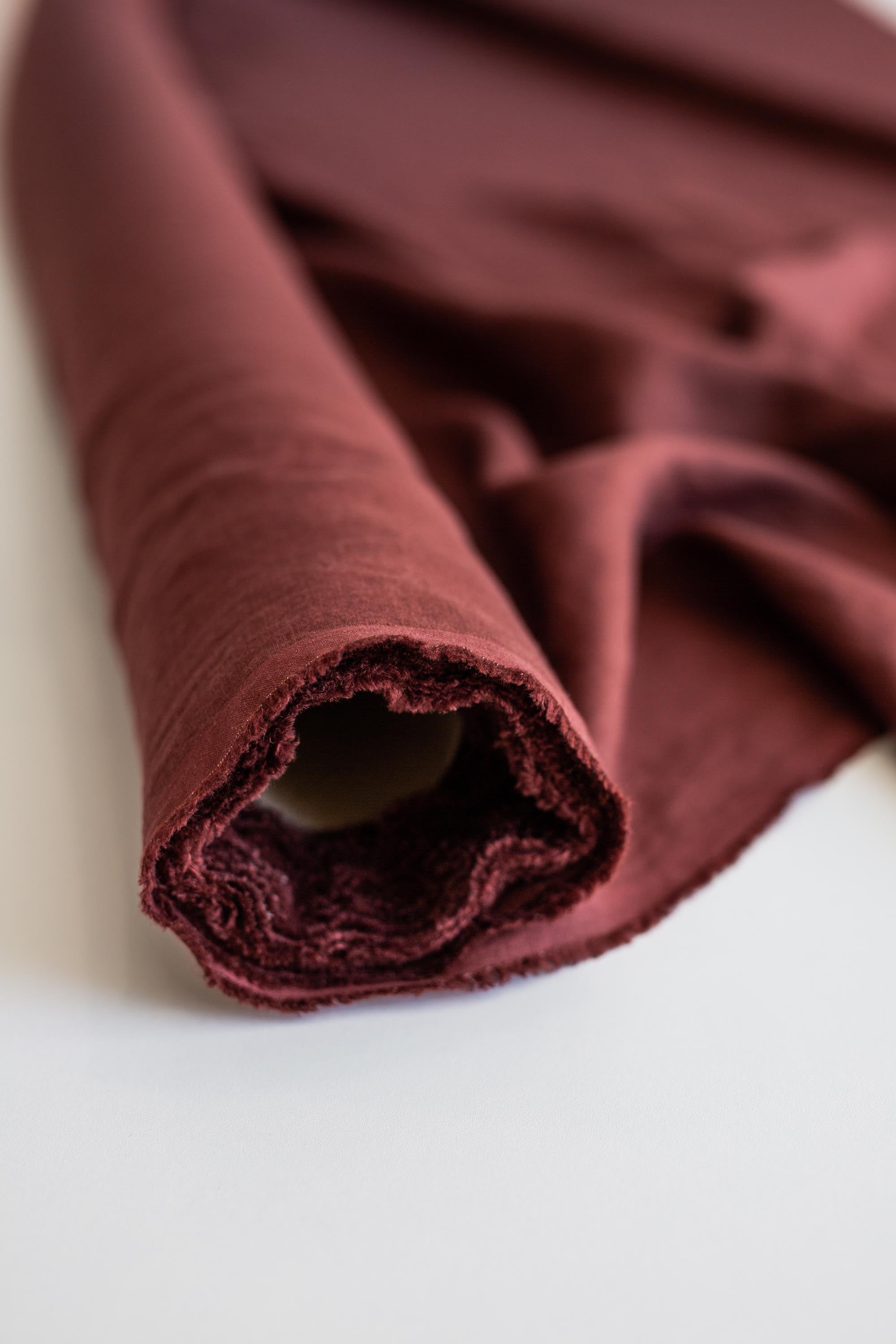 Leinenstoff in Terrakotta, 240 cm