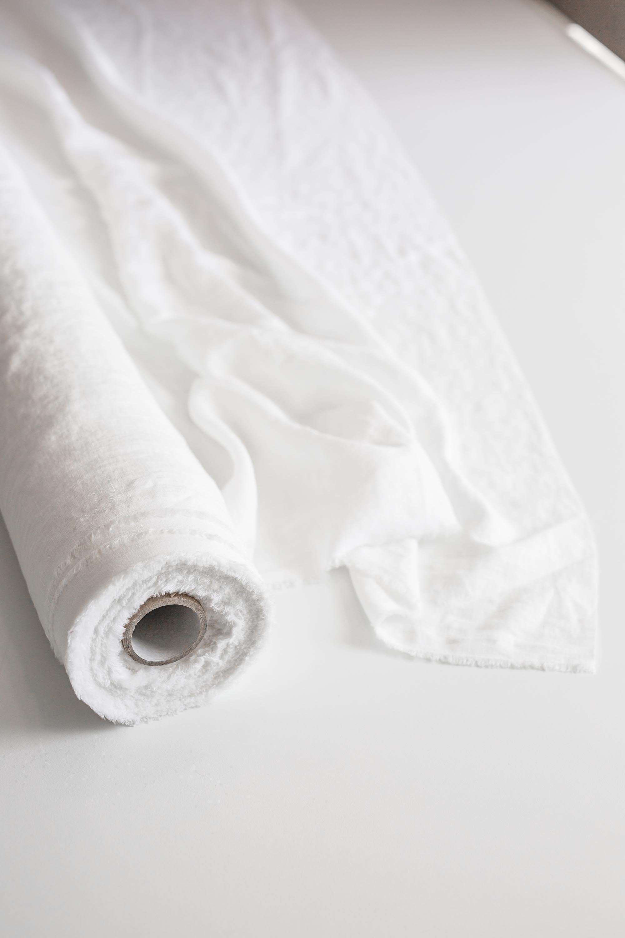 Leinenstoff in Weiß, 240 cm