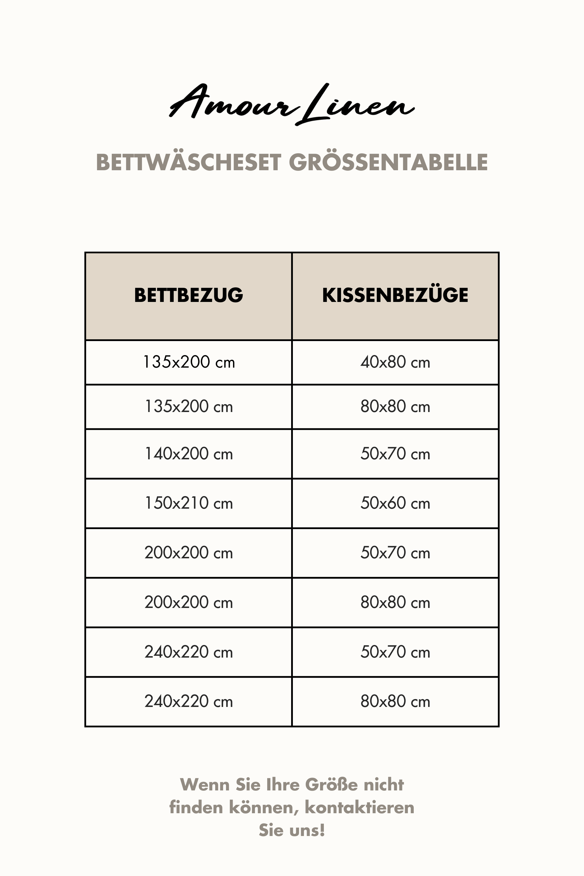 Leinen-Bettwäscheset in Creme