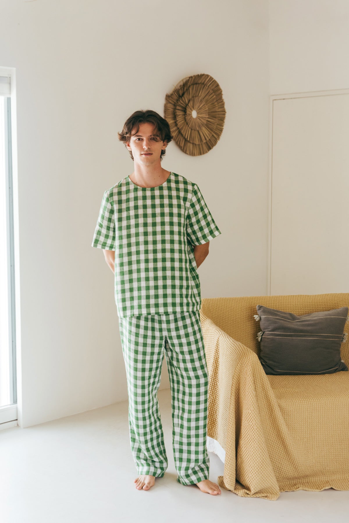 Leinen pyjama set LEO