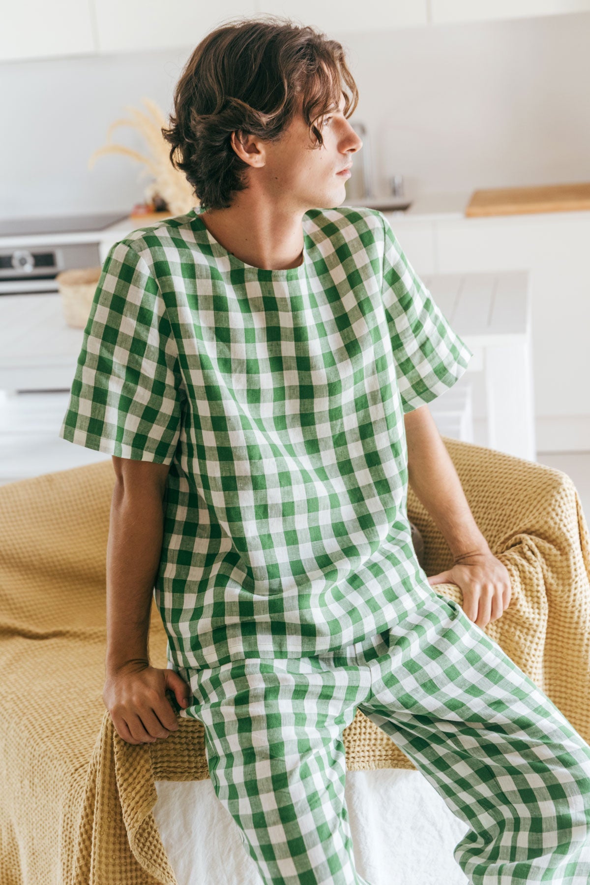 Leinen pyjama set LEO