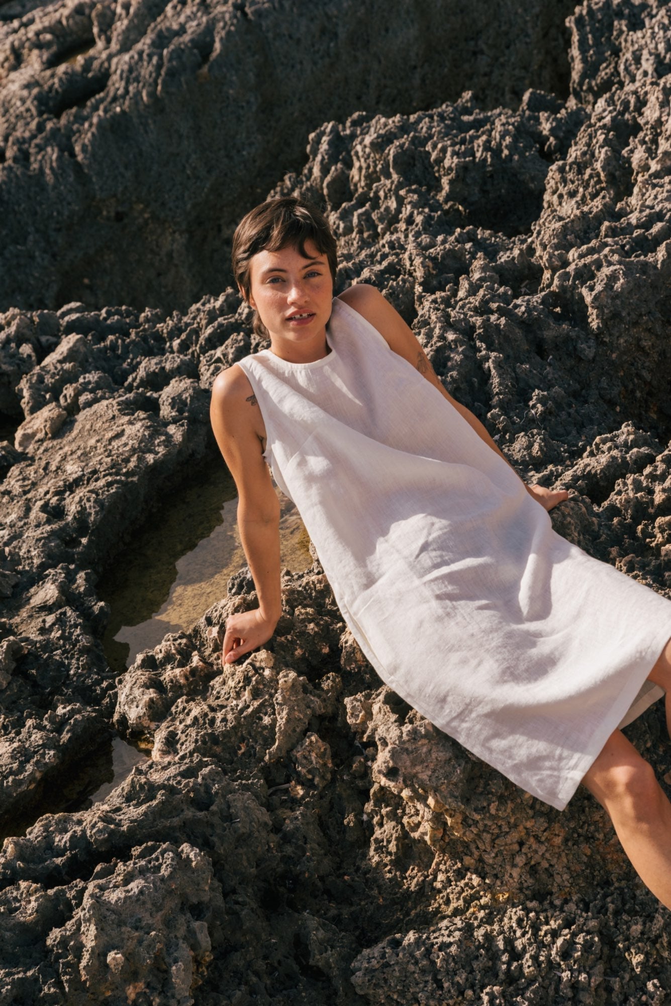 Lockeres Leinenkleid NORAH