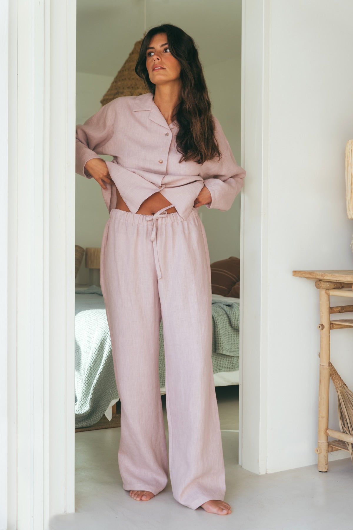 Langärmeliges Pyjama-Set SNOOZE - Staubrose