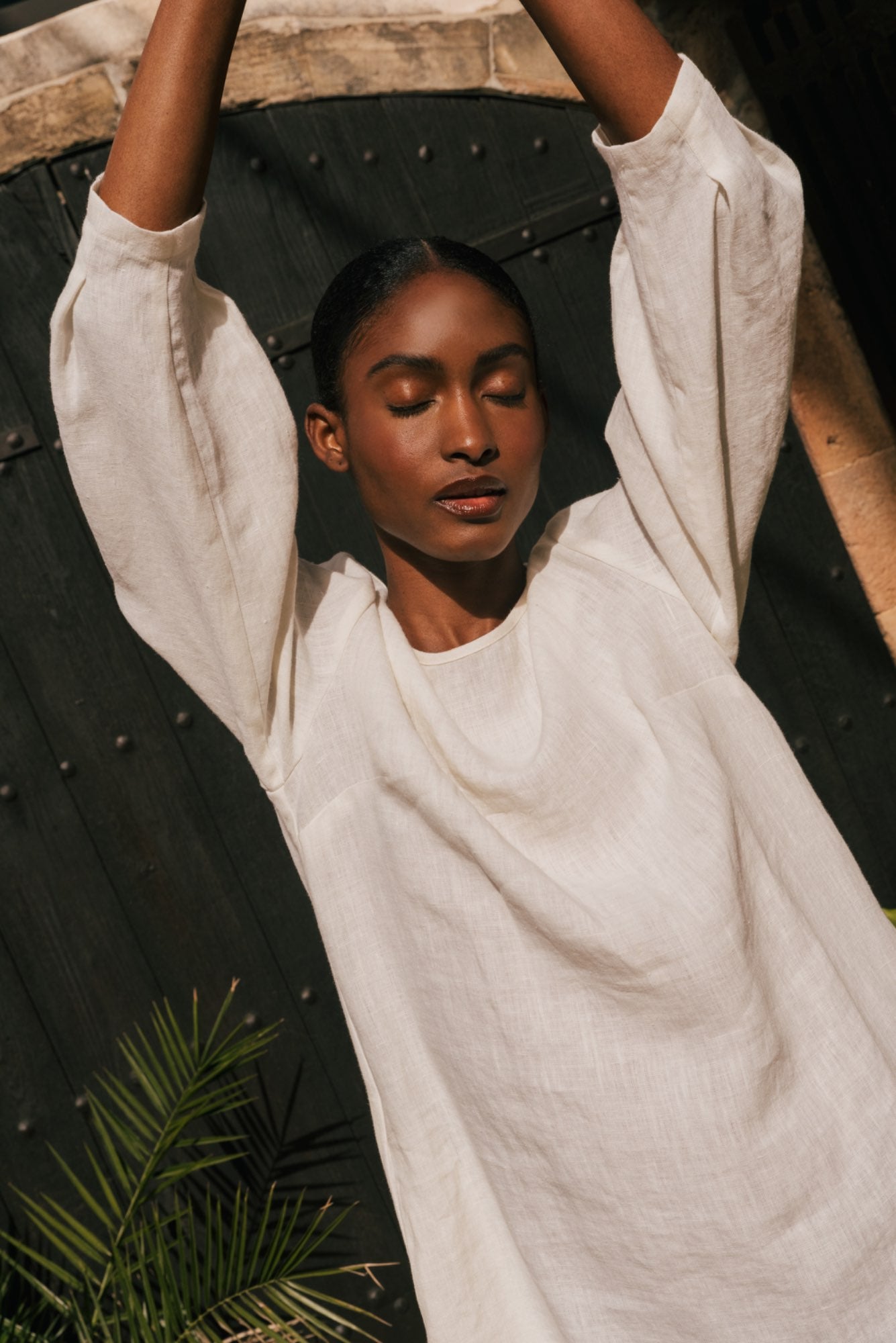 Langes Leinenkleid AMALIA