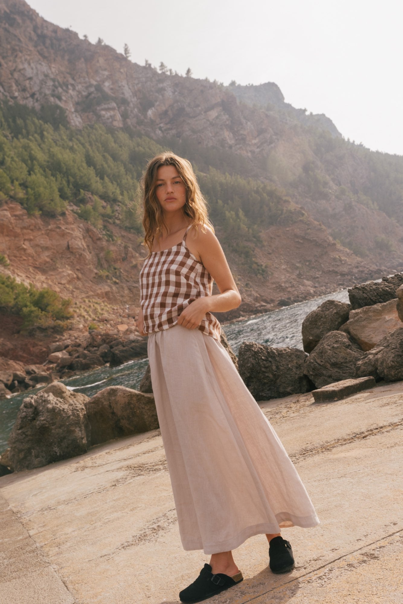 Langer Leinenrock MONA