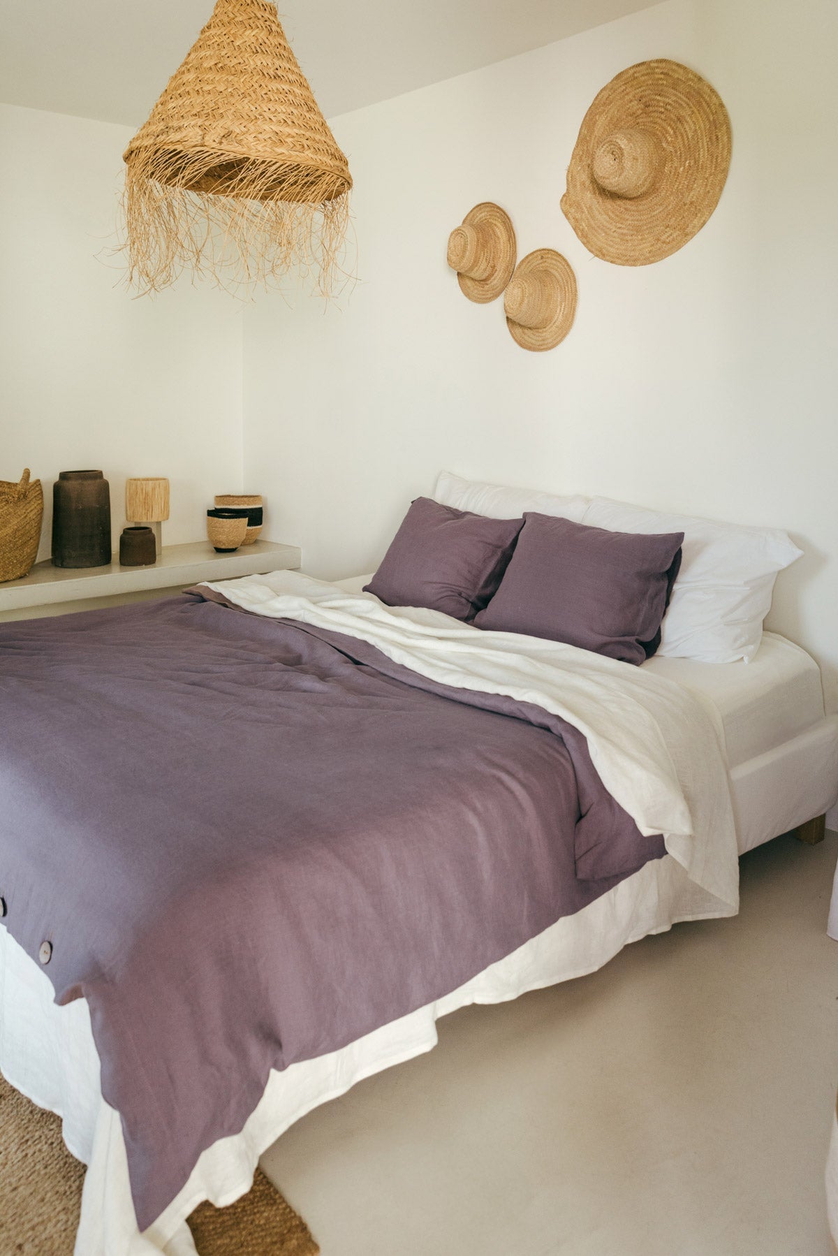 Leinenbettwäscheset in Dusty Lavender