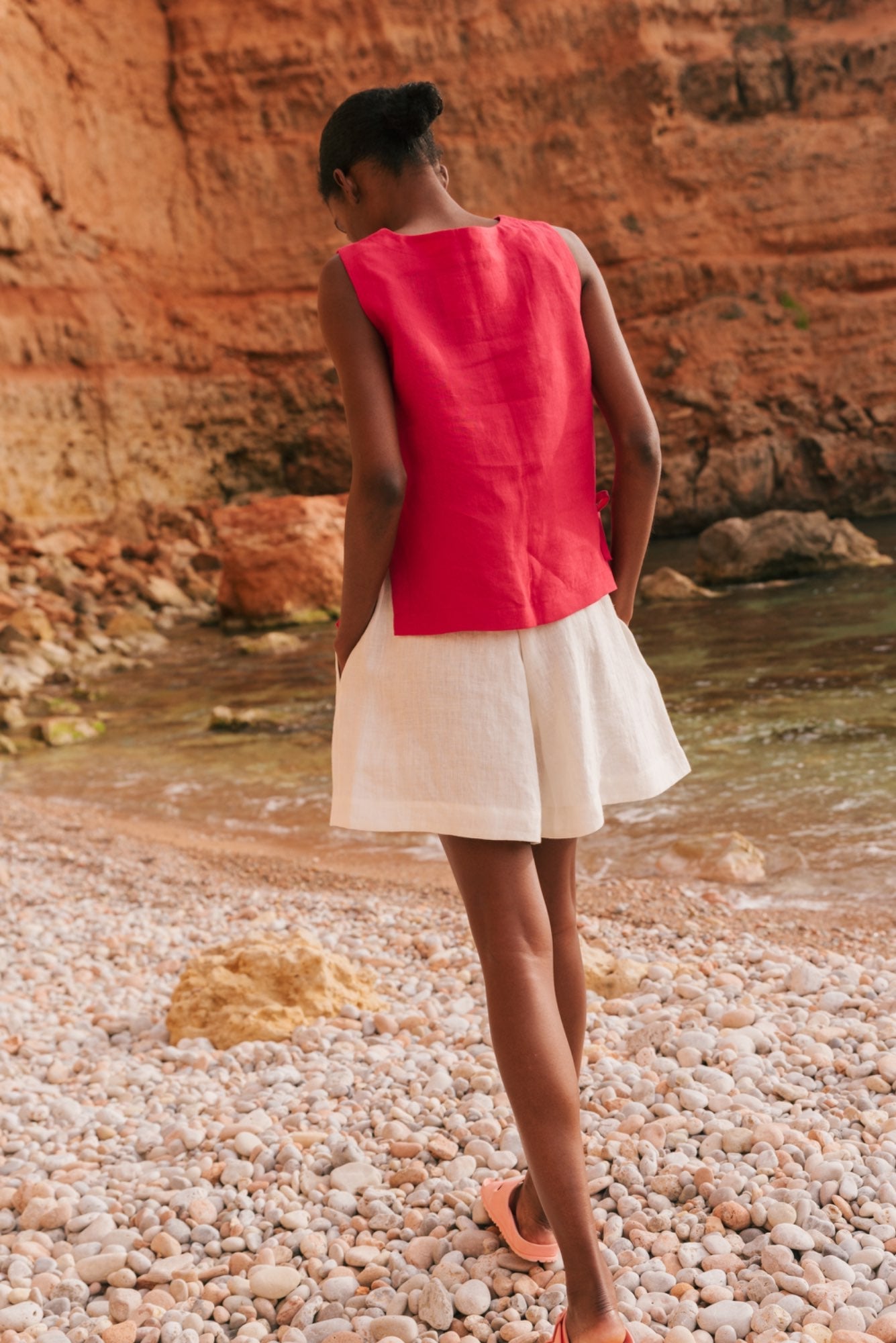 Klassische Leinenshorts BETTY