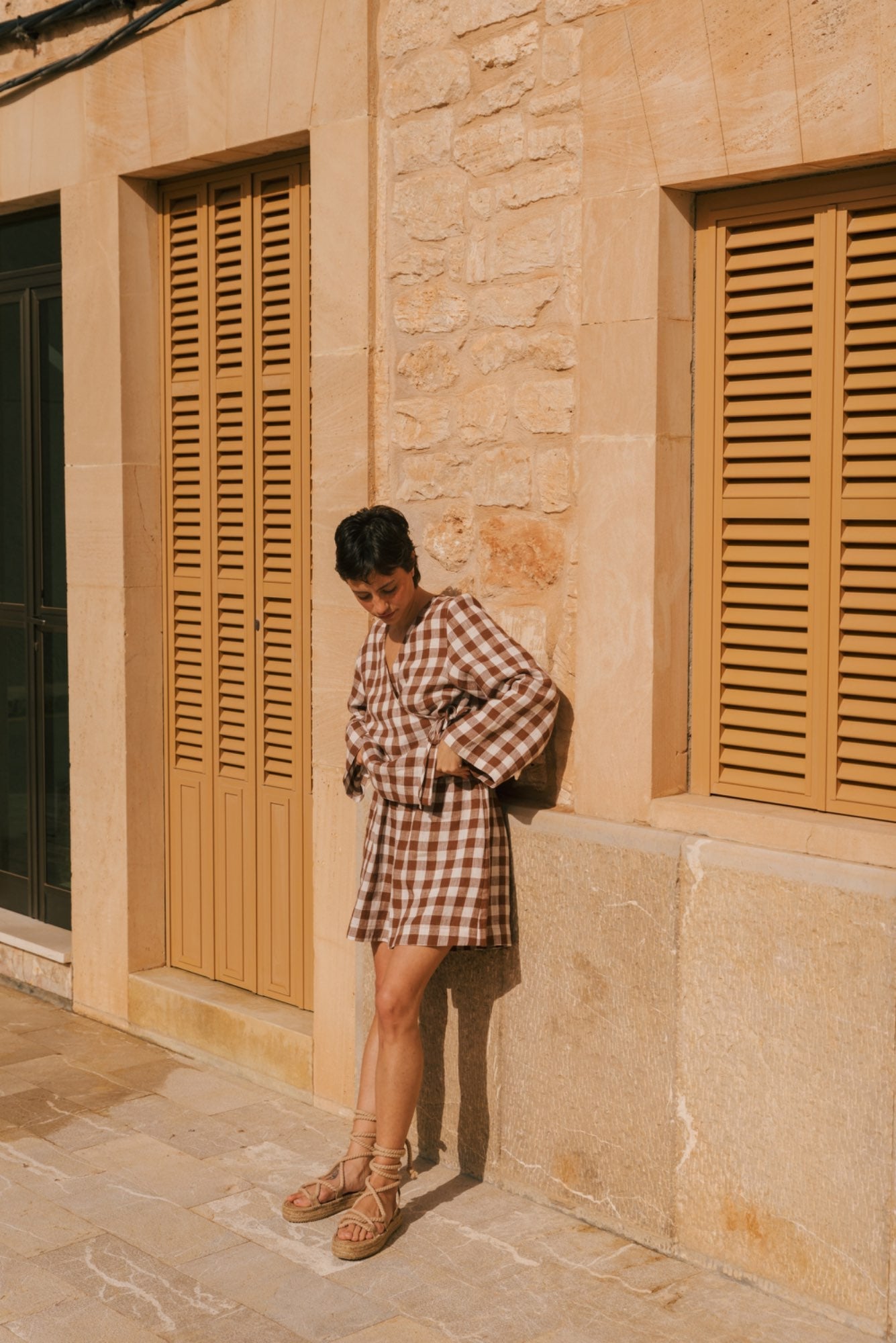 Leinenwickeltop ADELE