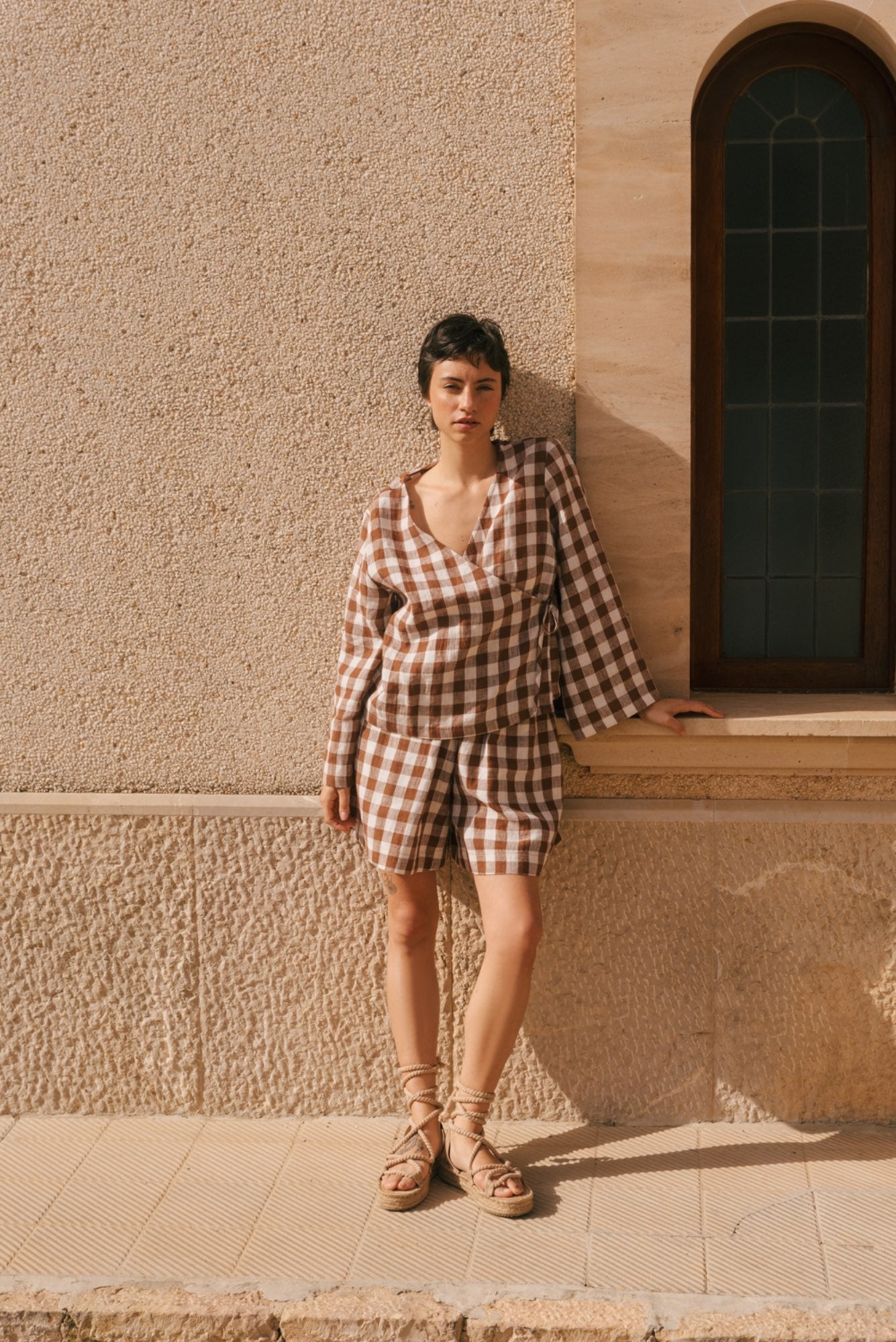 Leinenwickeltop ADELE