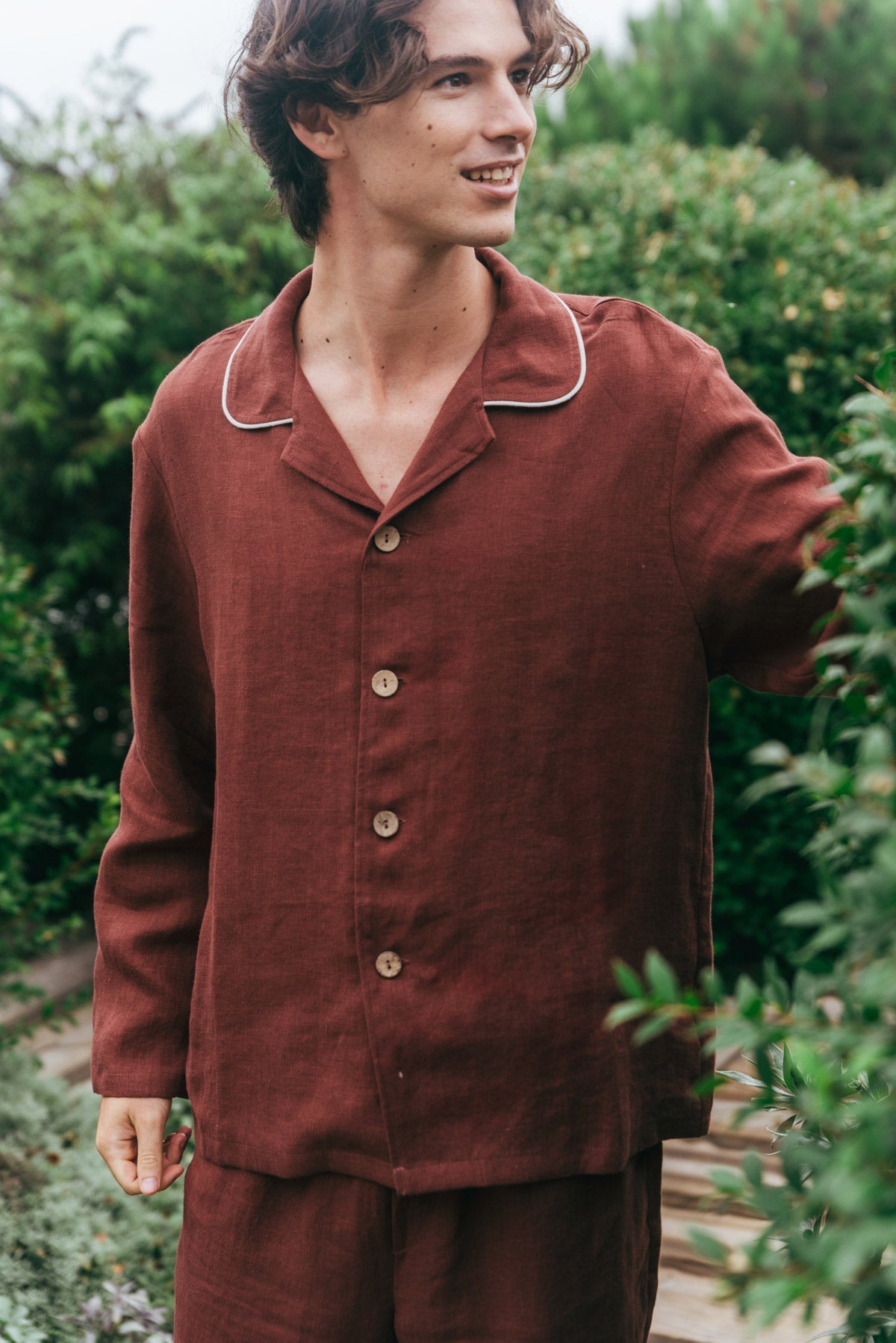 Klassisches leinen pyjama set HARRY