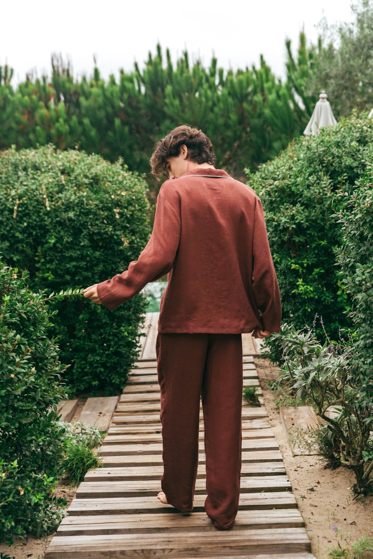 Klassisches leinen pyjama set HARRY