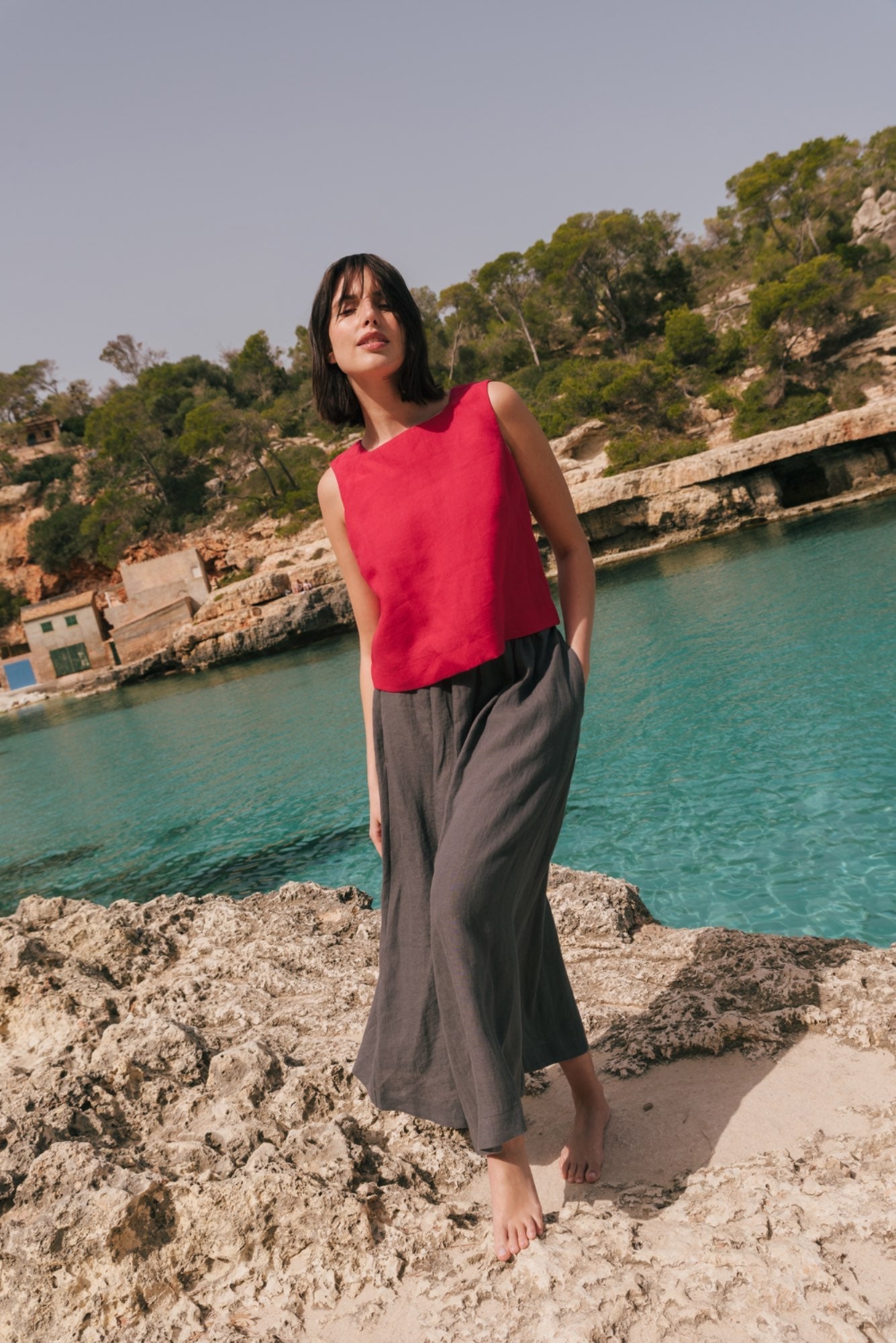 Langer Leinenrock MONA