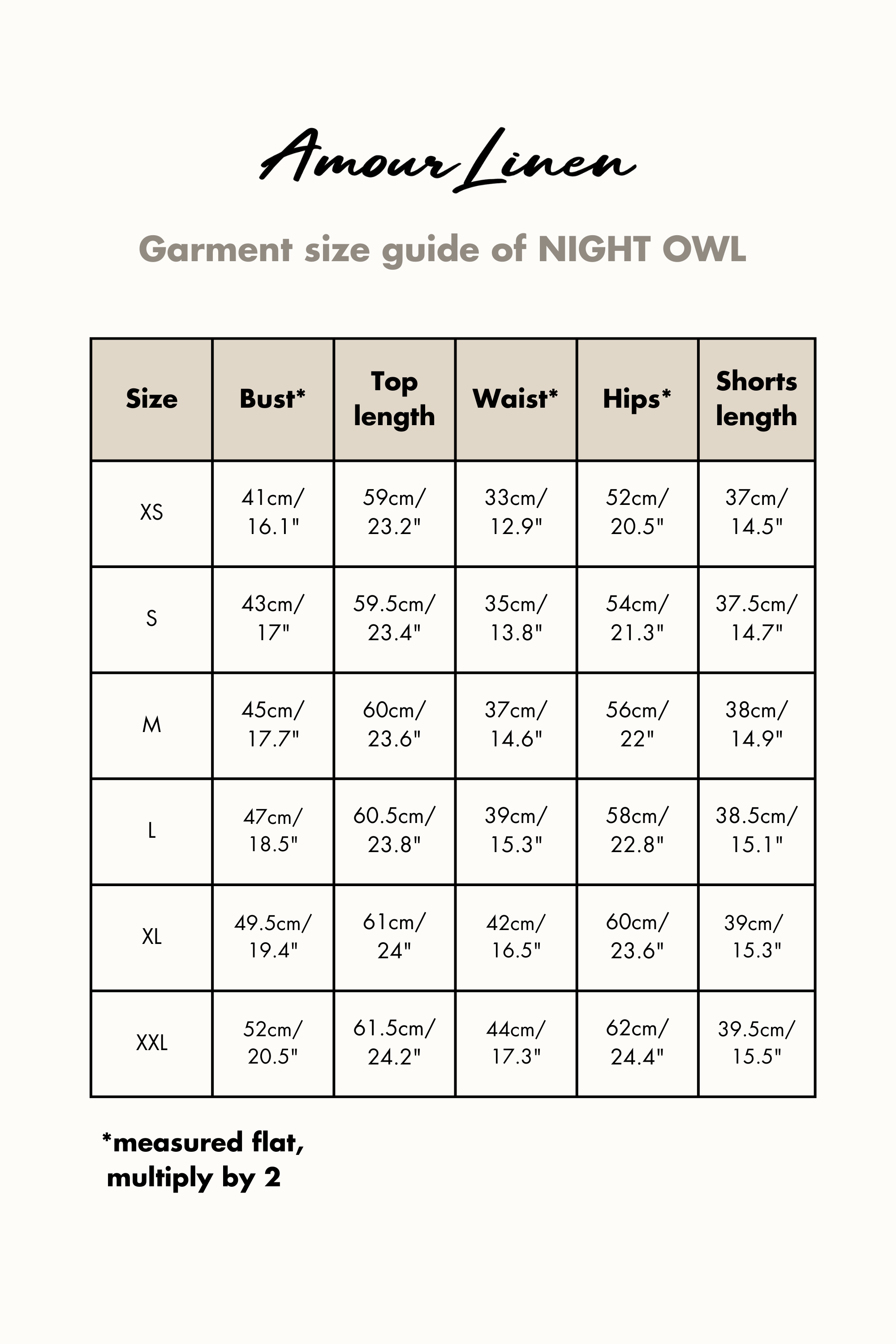 Ärmelloses Pyjama-Set NIGHT OWL - Terrakotta