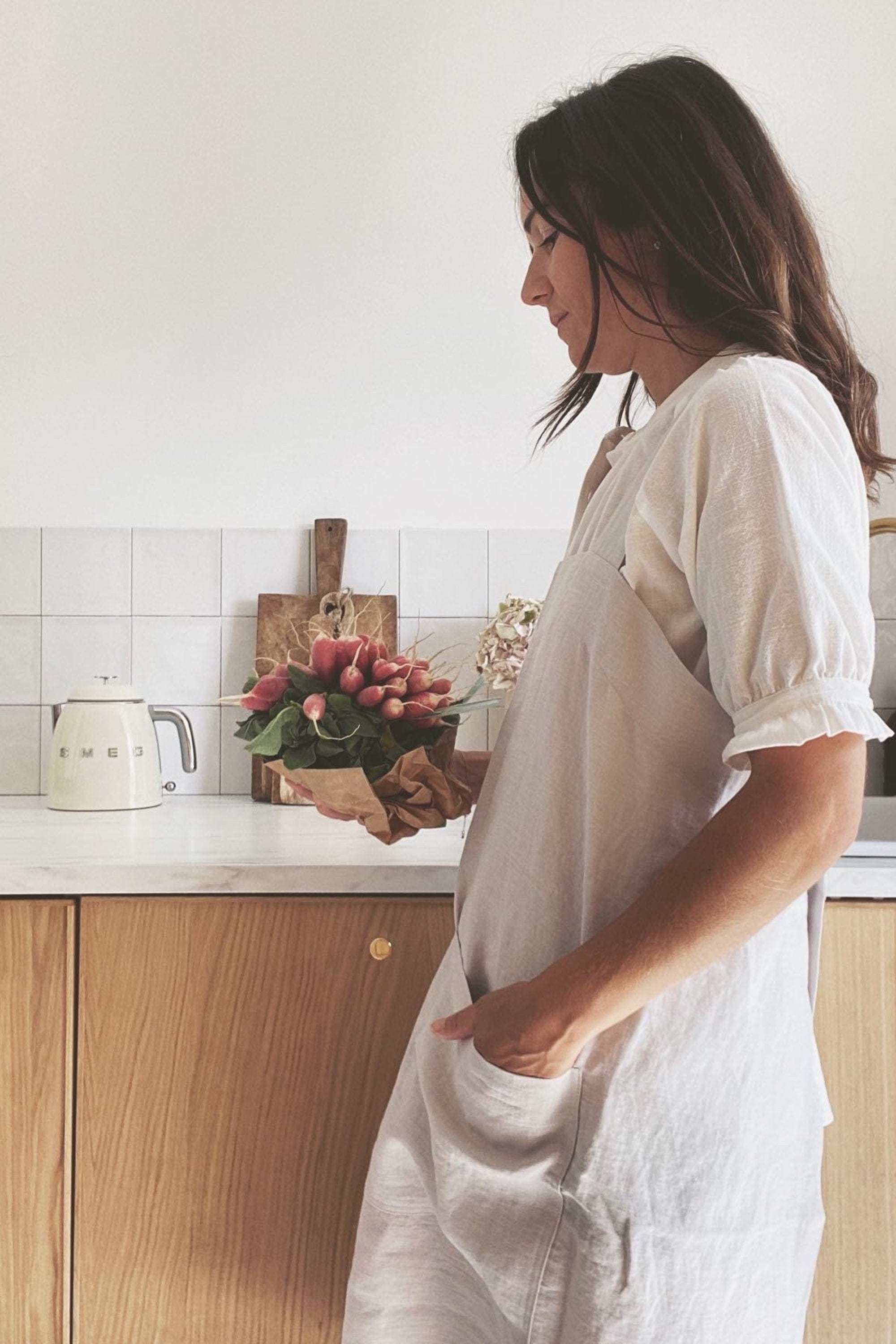 AmourLinen Leinenschürzen Japanische Leinenschürze Leinenschürze | AmourLinen | Japanische Schürze