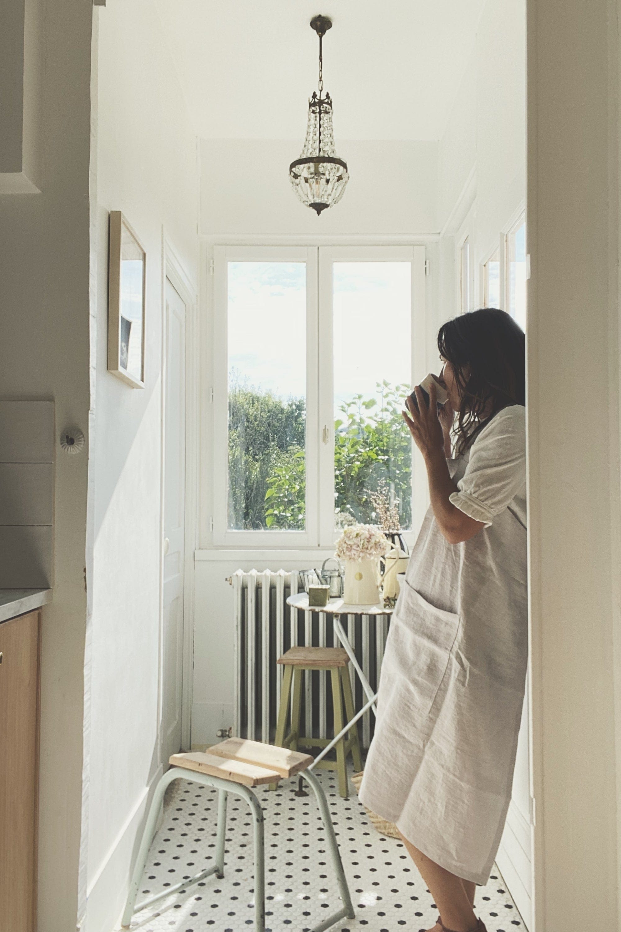 AmourLinen Leinenschürzen Japanische Leinenschürze Leinenschürze | AmourLinen | Japanische Schürze