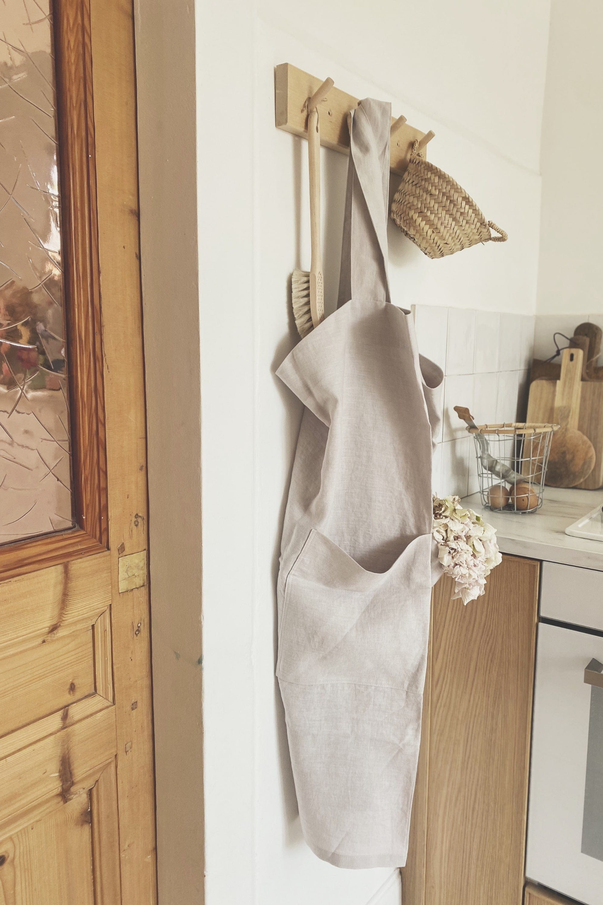 AmourLinen Leinenschürzen Japanische Leinenschürze Leinenschürze | AmourLinen | Japanische Schürze