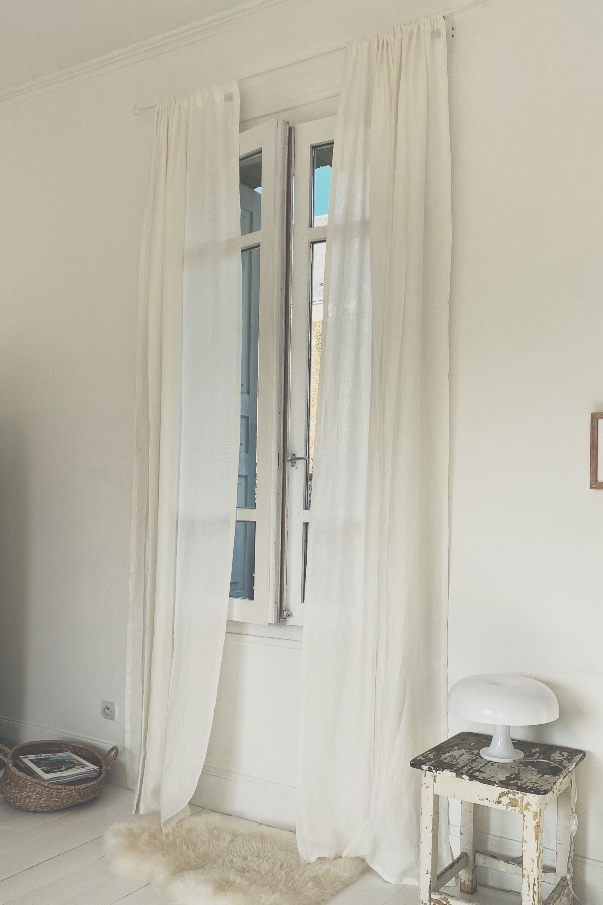 AmourLinen Leinenvorhänge Leinenvorhang mit Stangentasche Leinenvorhang mit Stangentasche | AmourLinen