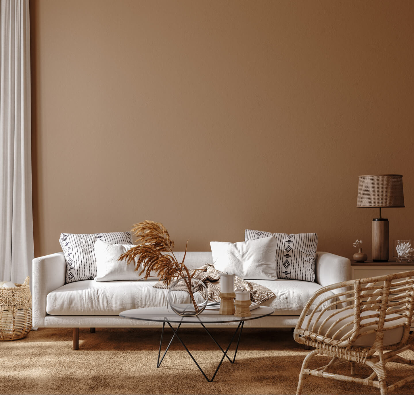How to have a more elegant look in your home on a budget - sheer linen curtains & 5 other items