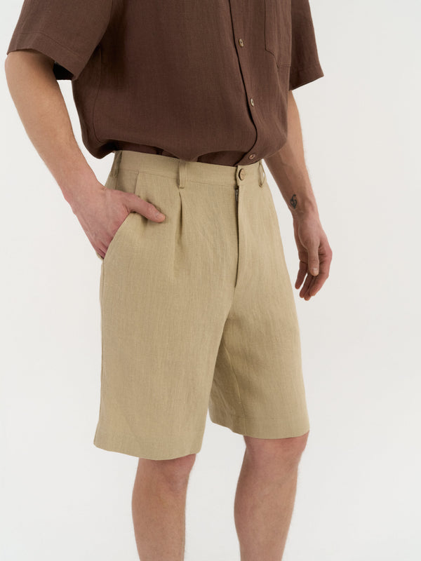Marco Plissierte Shorts