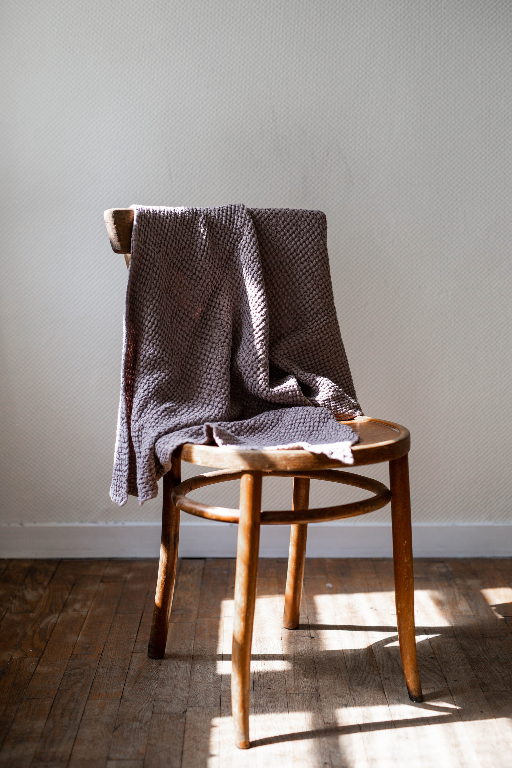 Dusty Lavender Baby Waffle Blanket By AmourLinen