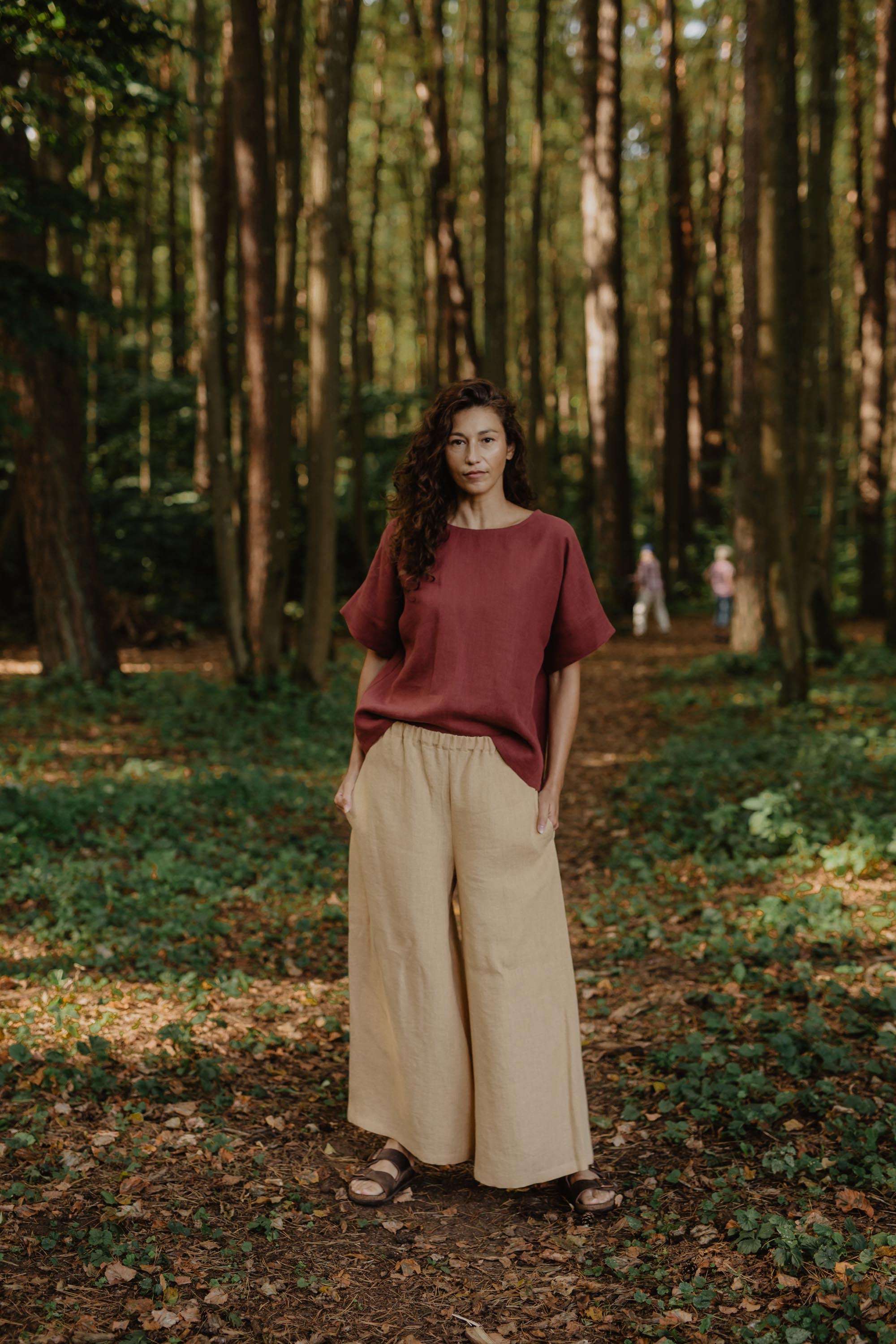 AmourLinen Leinenhose Weite Leinenhose ISABELLA ISABELLA Weite Leinenhose | AmourLinen | Leinenkleidung