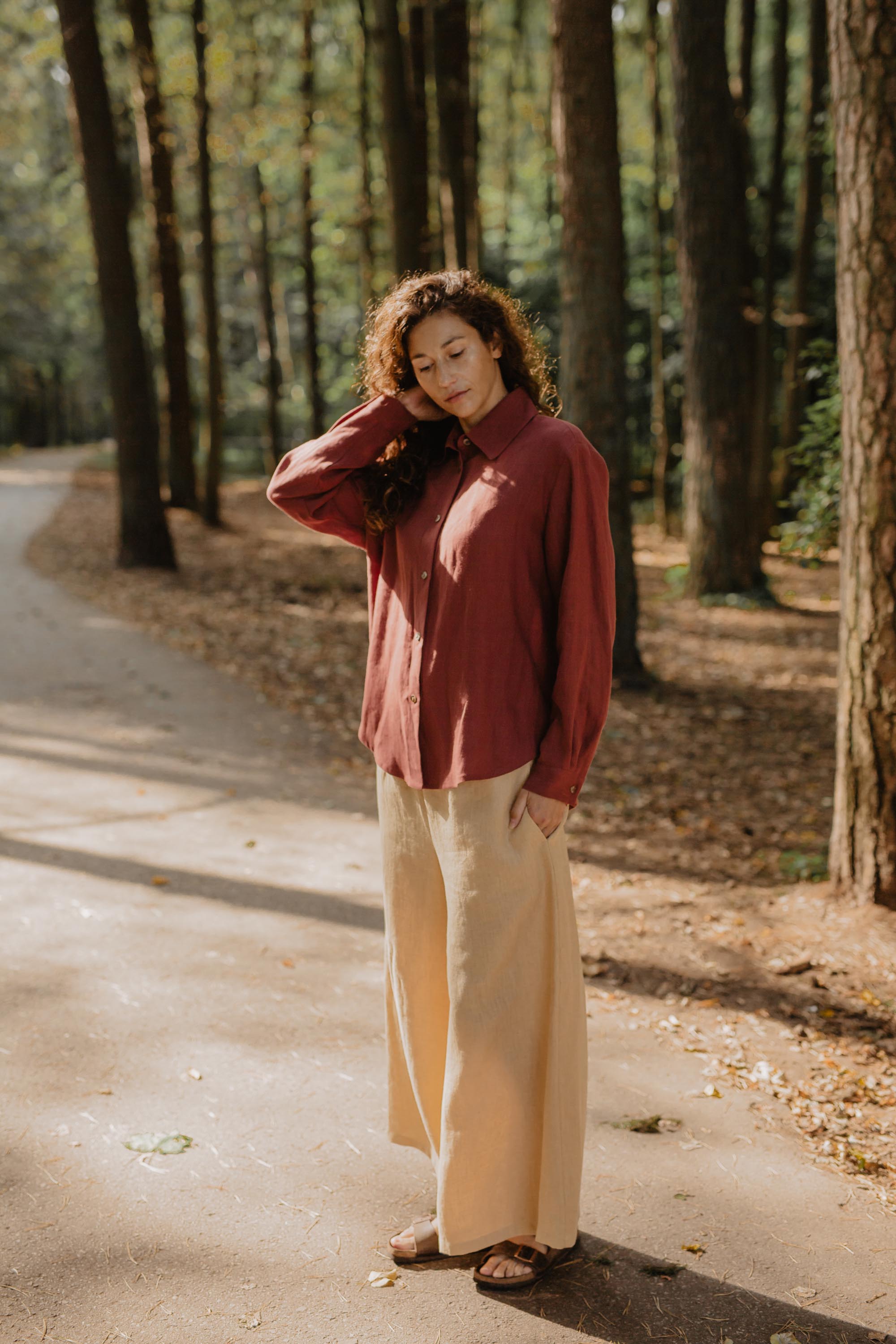 AmourLinen Leinenhose Weite Leinenhose ISABELLA ISABELLA Weite Leinenhose | AmourLinen | Leinenkleidung