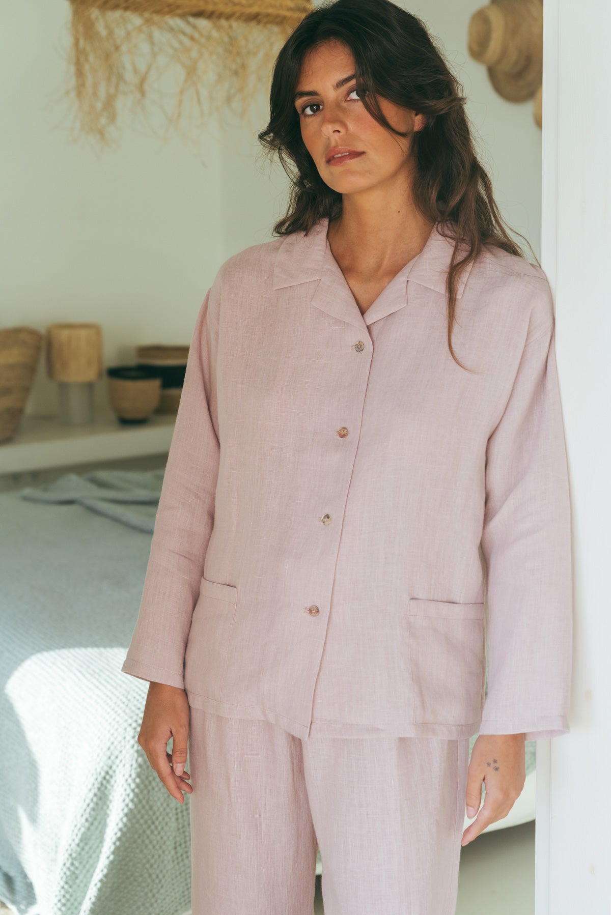 Langärmeliges Pyjama-Set SNOOZE - Staubrose