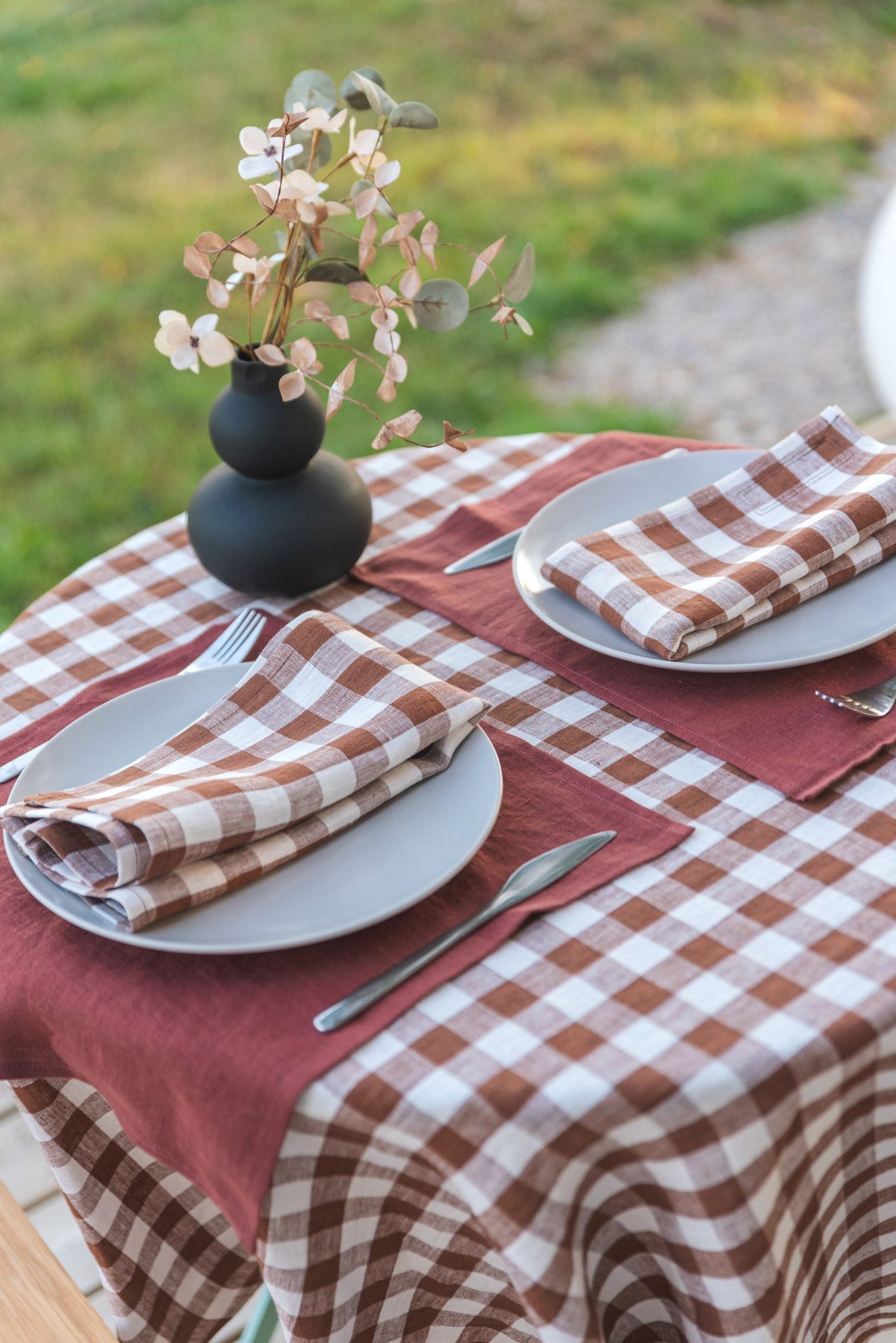 Leinentischsets 2 Stück - Terrakotta