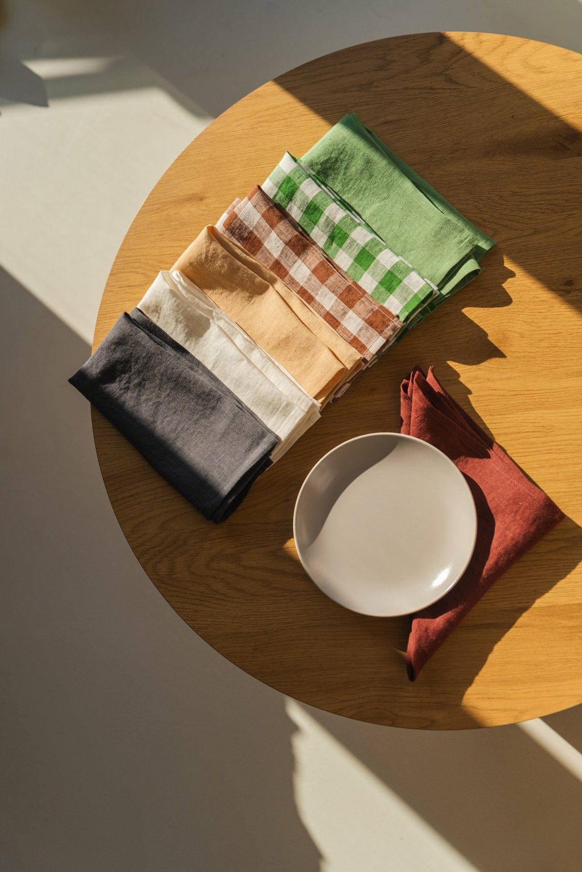 Leinenservietten 2er-Set - Matcha Grün
