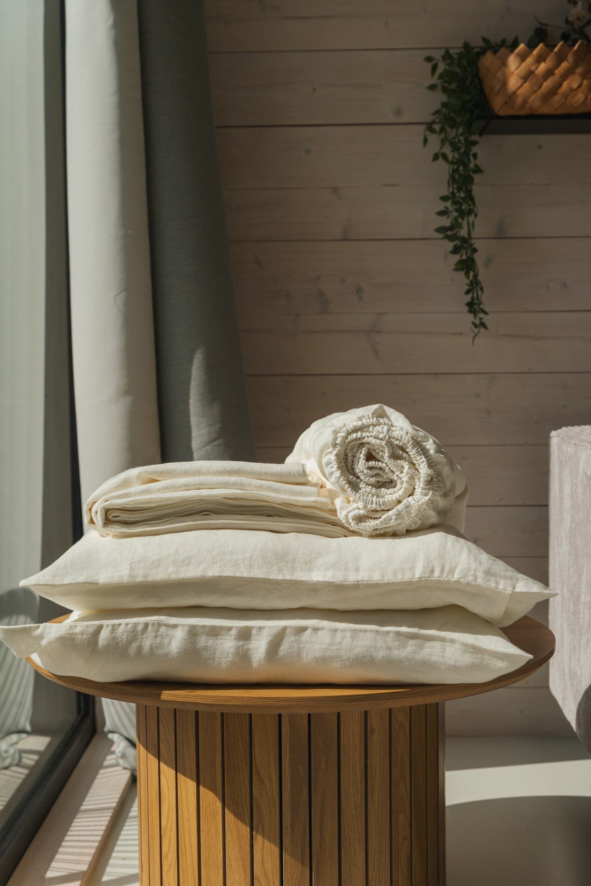 AmourLinen Leinen-Bettwäscheset Leinen-Bettwäscheset in Weiß Leinen-Bettwäscheset in Weiß
