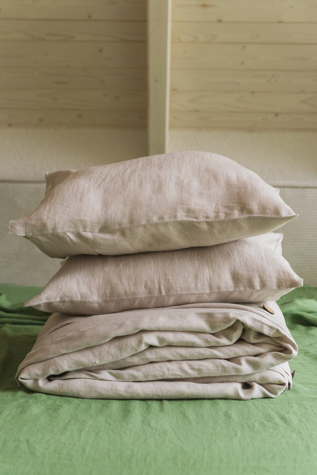 AmourLinen Leinen-Bettwäscheset Leinen-Bettwäscheset in Creme Leinen-Bettwäscheset in Creme