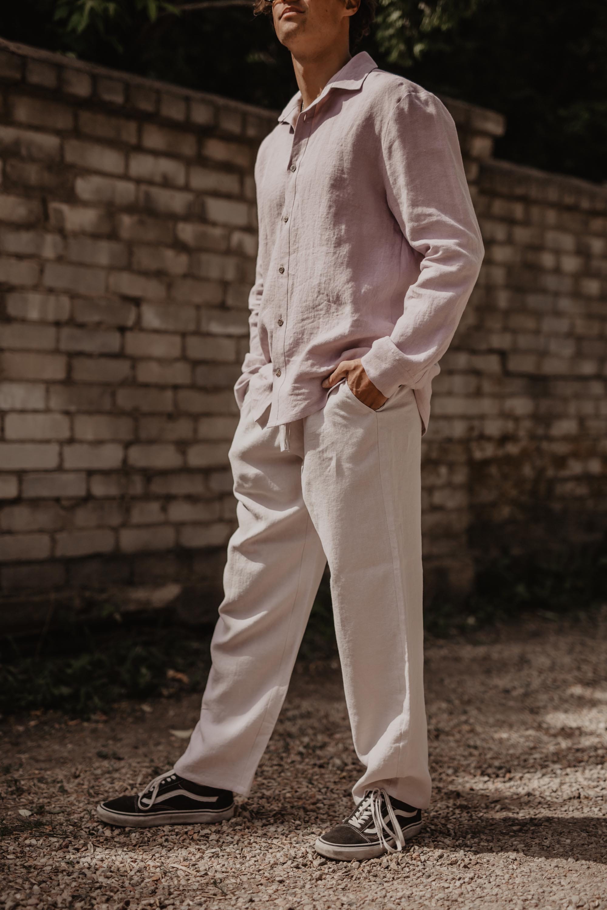 Leinenhose ADONIS - Creme