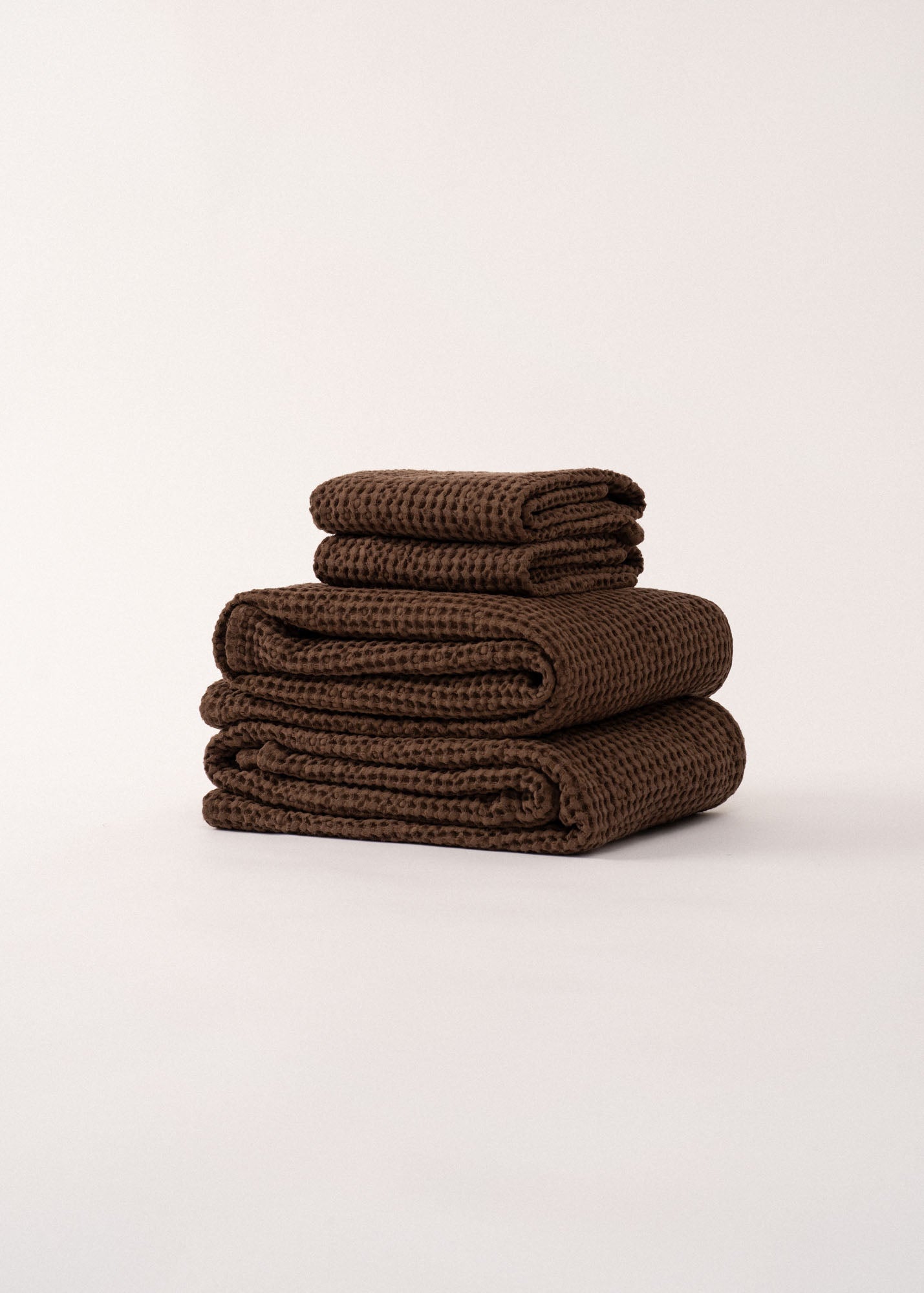 AmourLinen Linen waffle towel Linen waffle towel set Linen Waffle Towel Set | AmourLinen | White