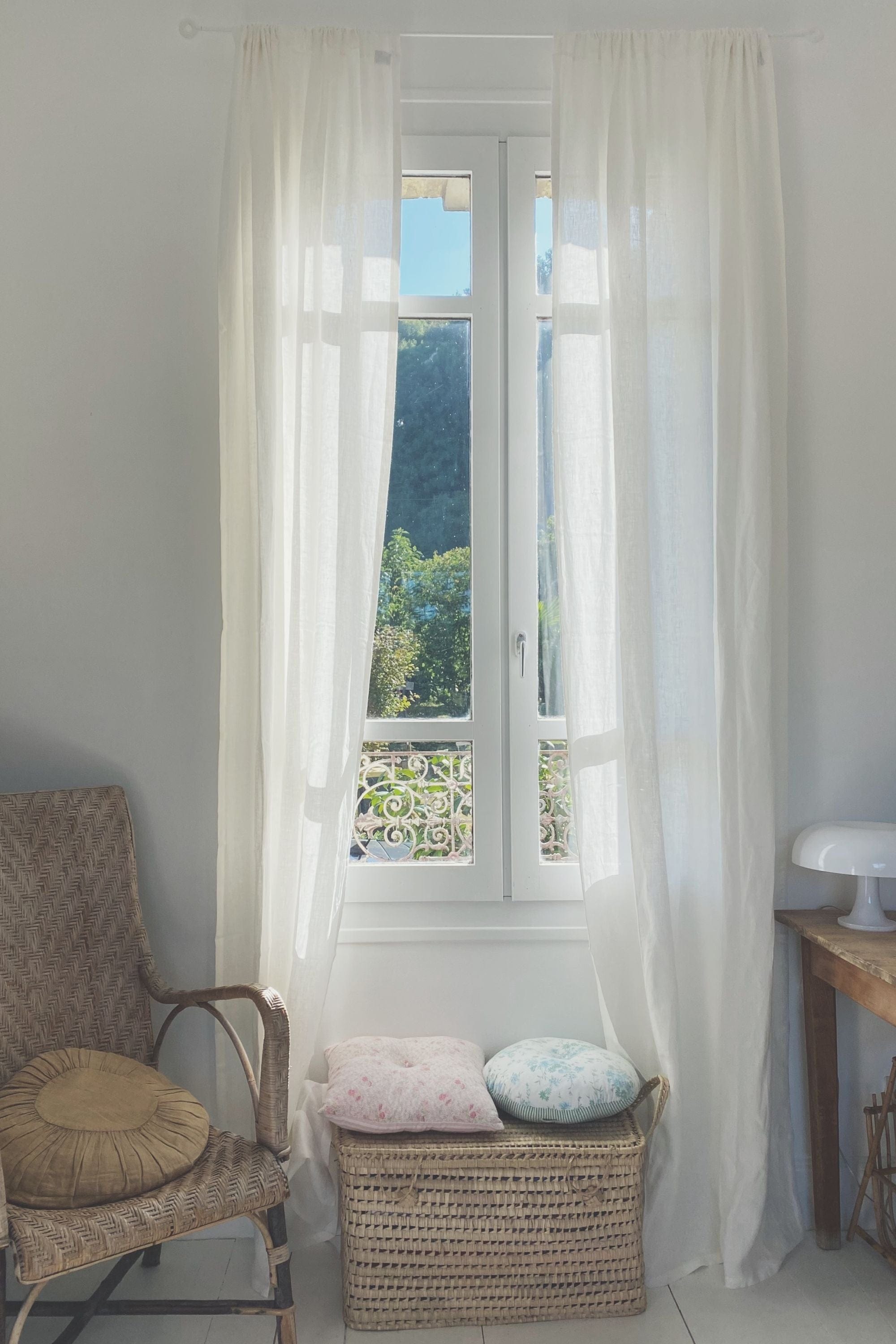 AmourLinen Leinenvorhänge Leinenvorhang mit Stangentasche Leinenvorhang mit Stangentasche | AmourLinen